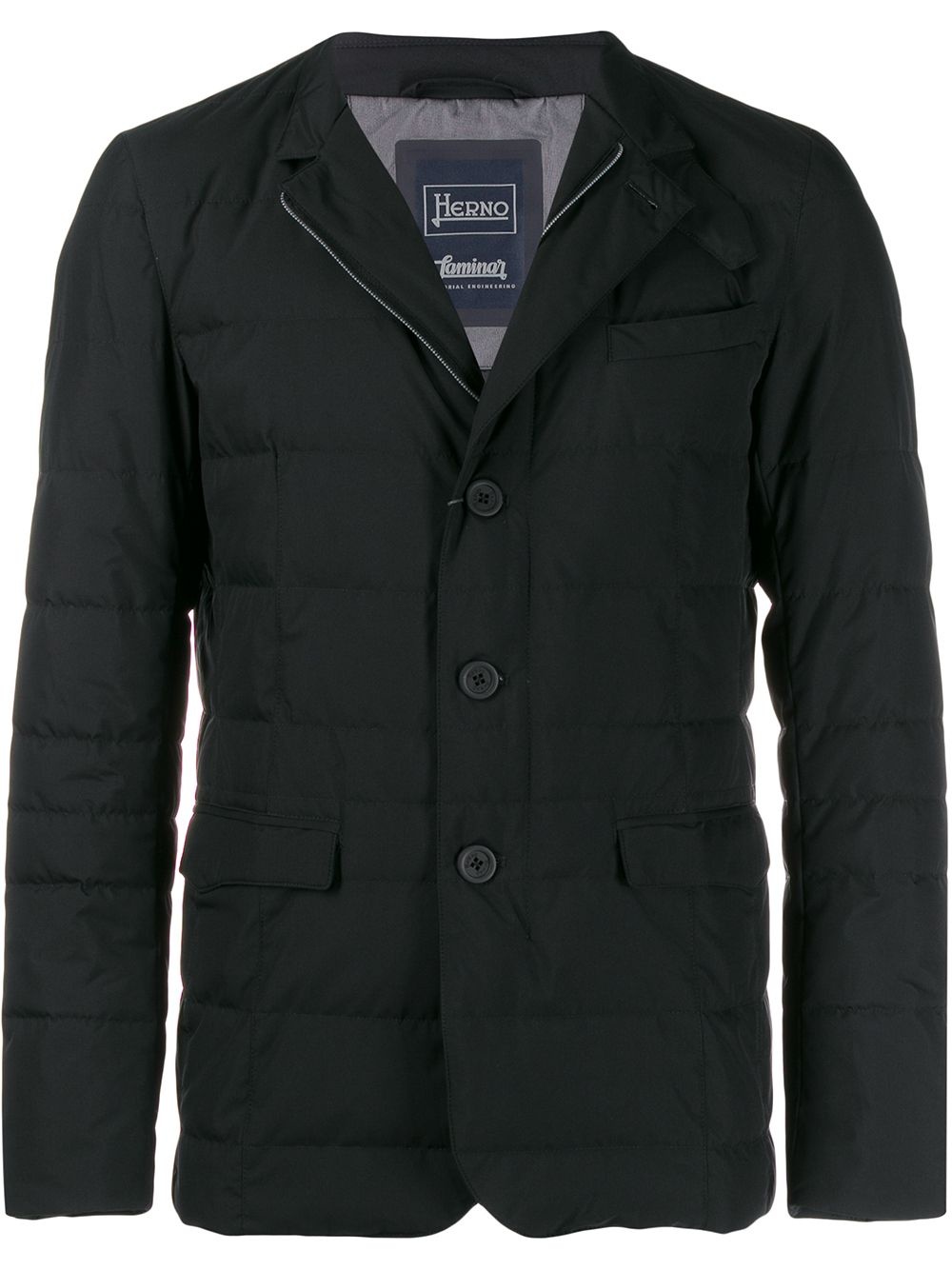 blazer style padded jacket - 1