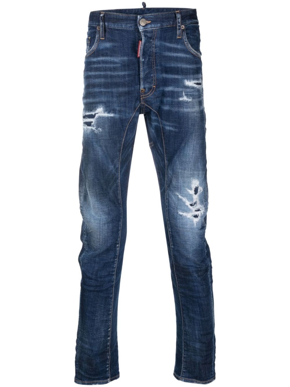 ripped slim-fit jeans - 1