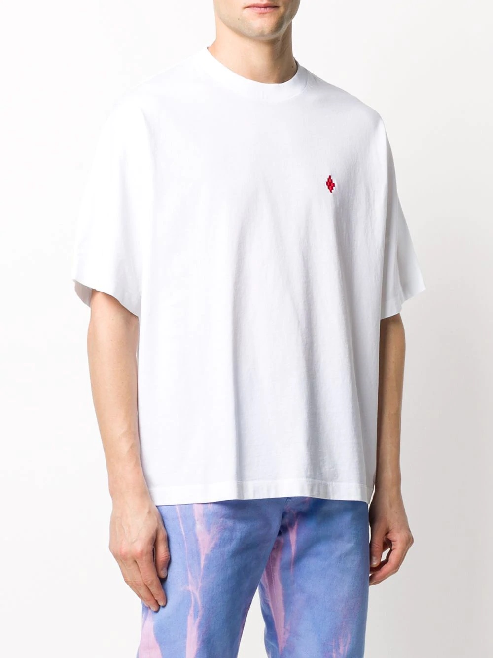 logo-embroidered oversized T-shirt - 3