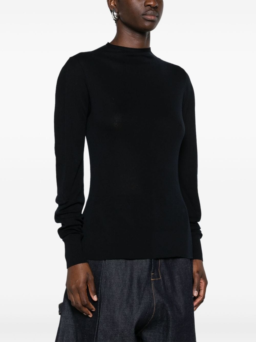 mock-neck seamless top - 3