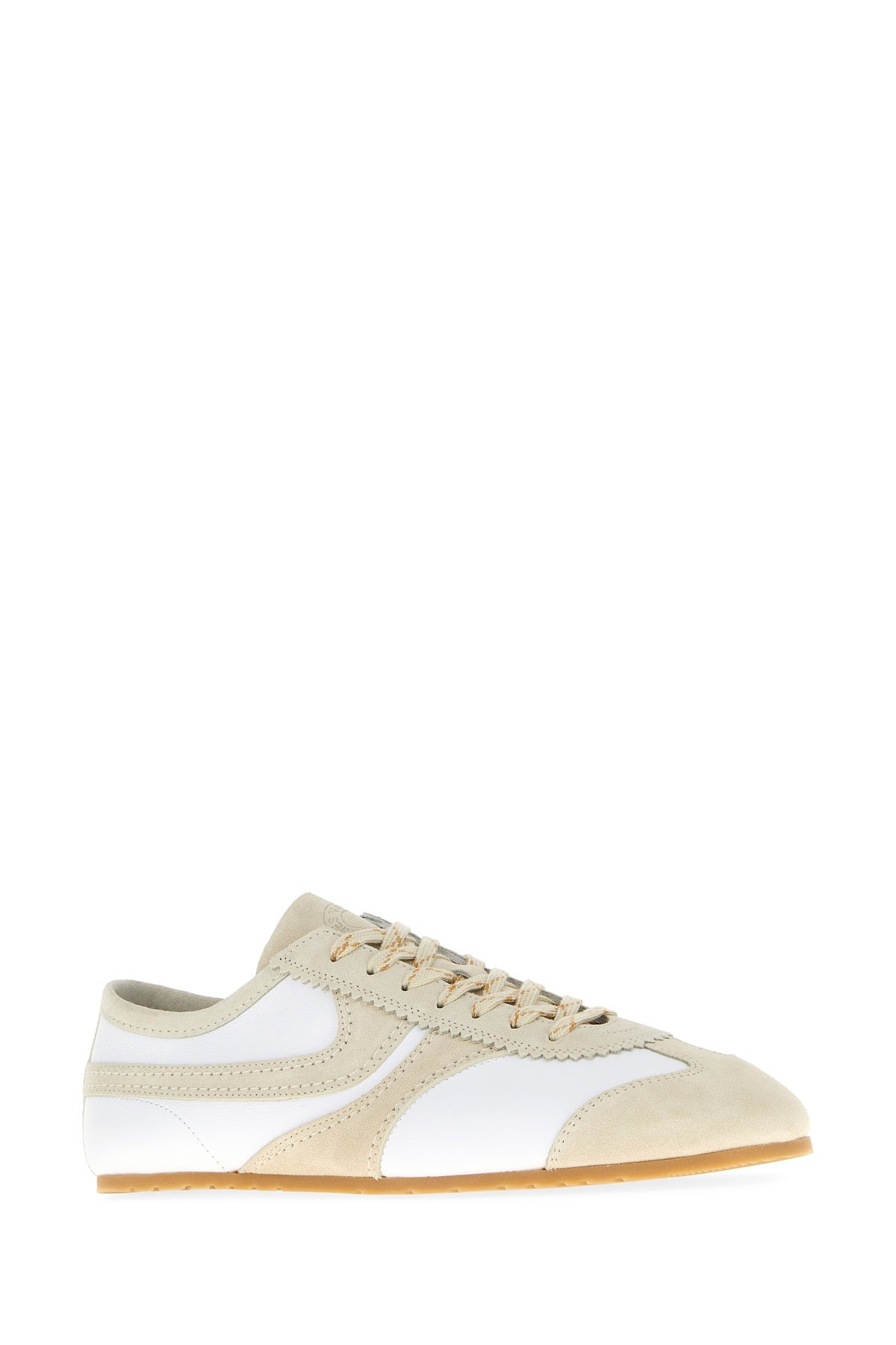 Two-tone leather and suede sneakers - 2