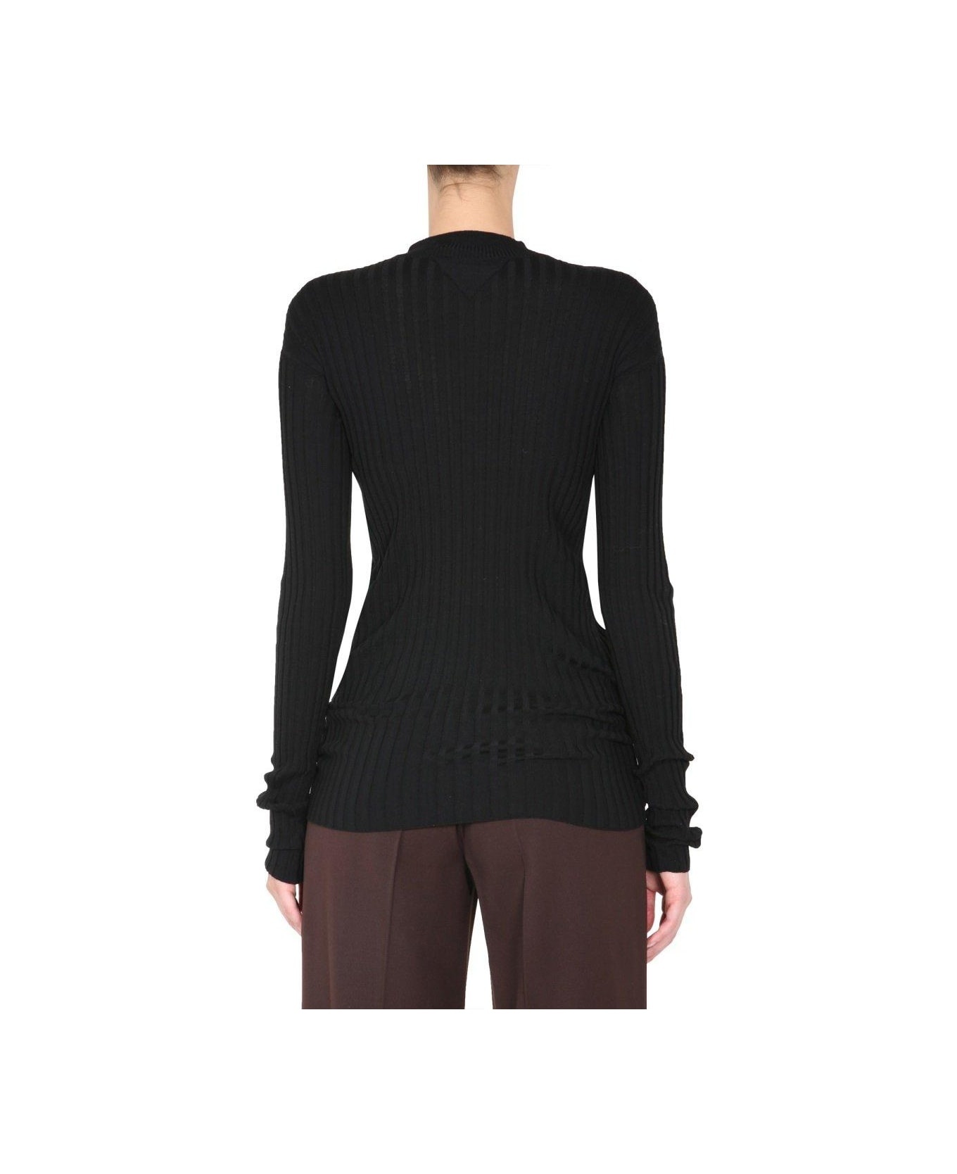 Ribbed Knit Sweater - 4