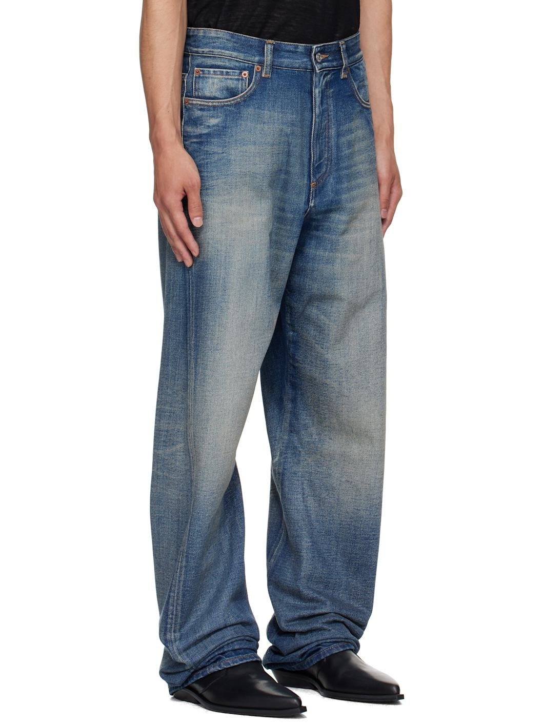 Blue Wide-Leg Jeans - 2