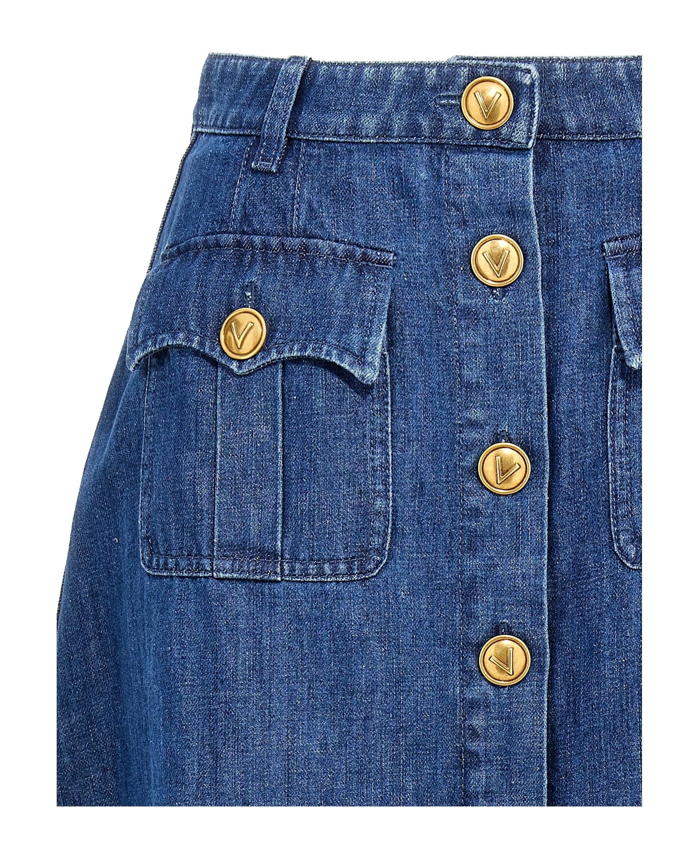 Valentino Garavani Denim Skirt - 4