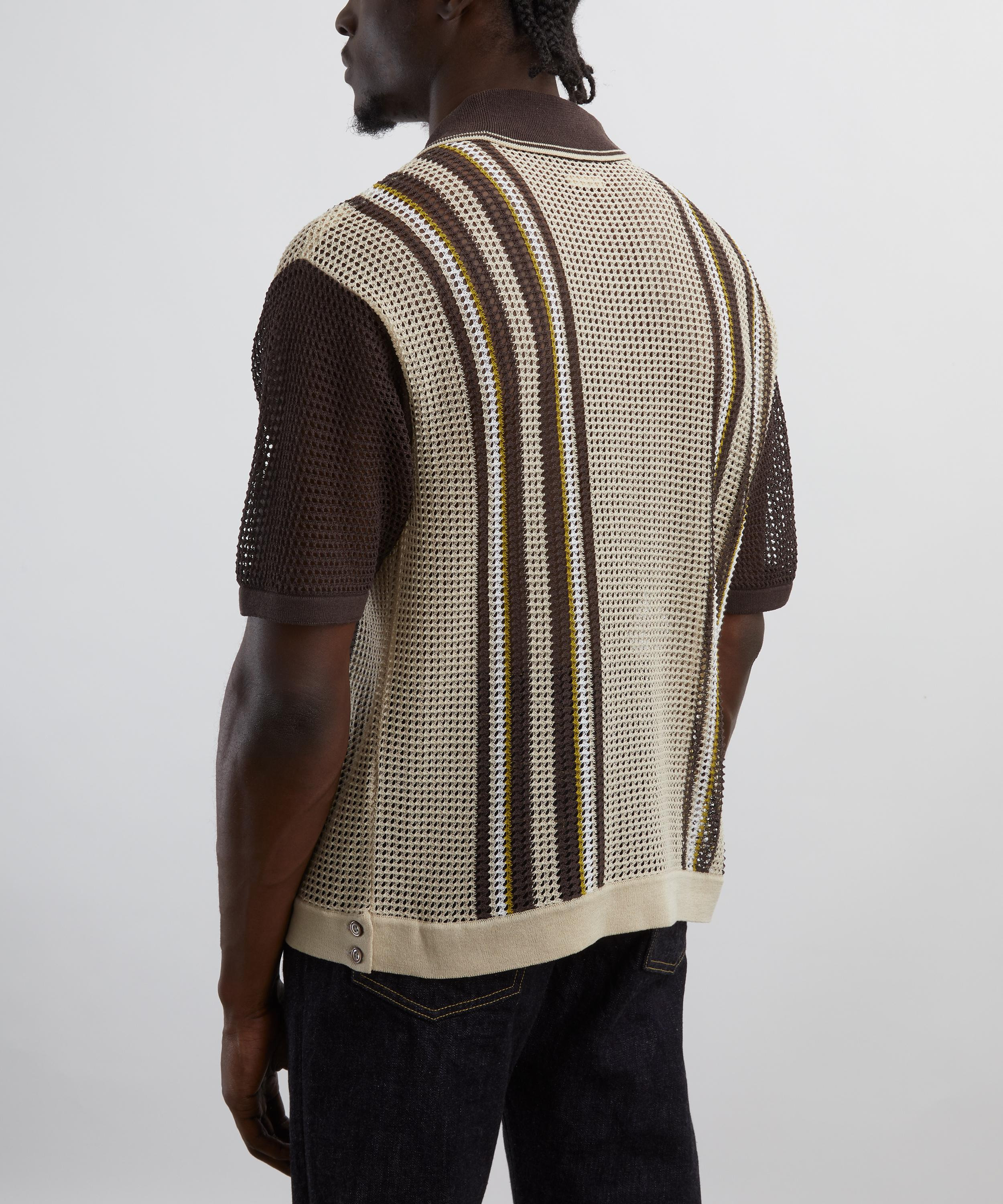 Tennessee Mesh Knit Cuban Polo Shirt - 4