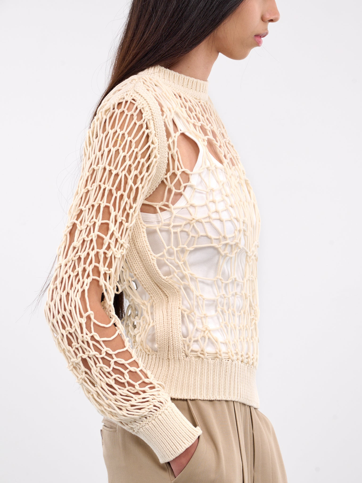 Open Knit Sweater - 4