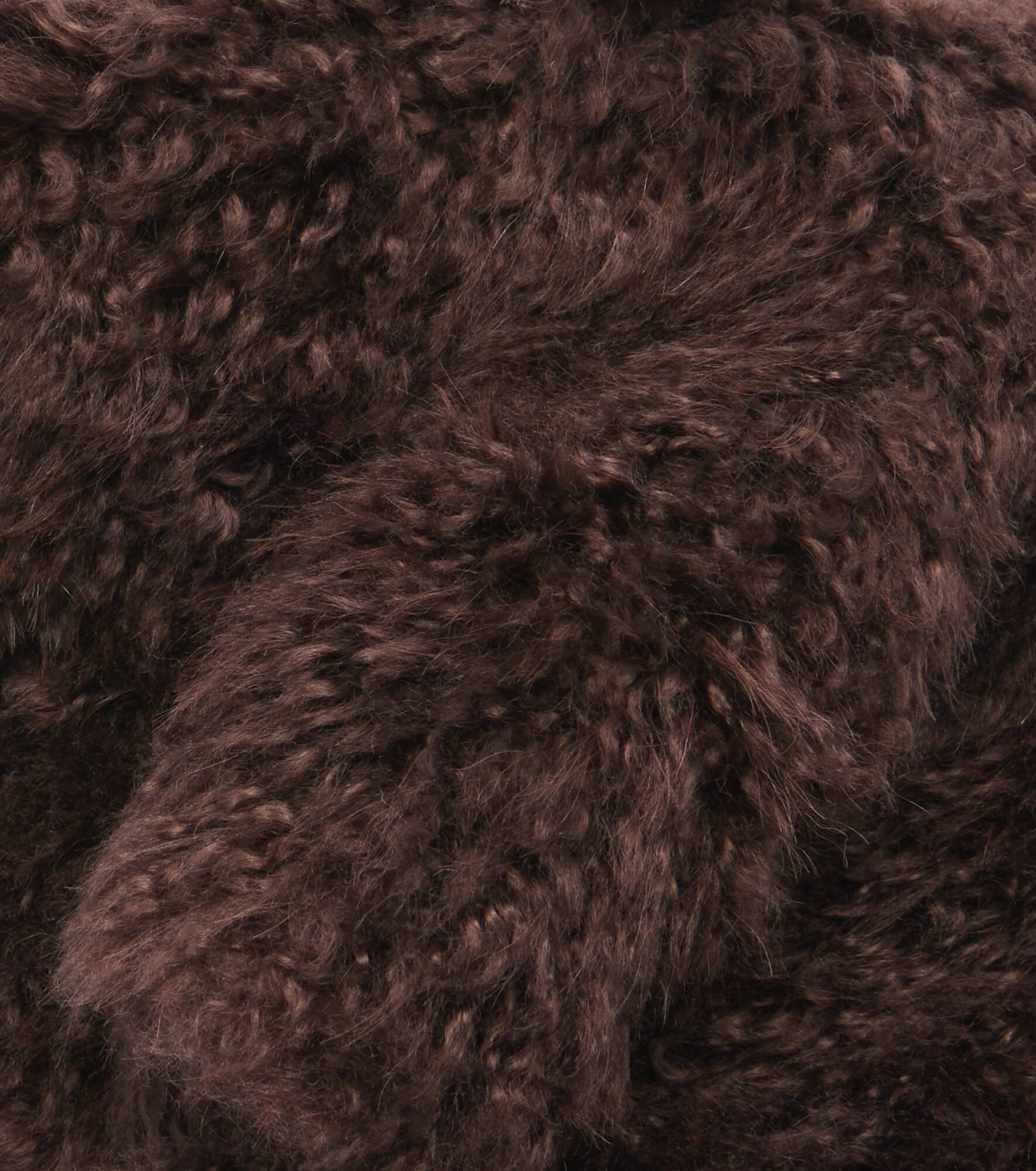 Shearling and wool scarf - 3