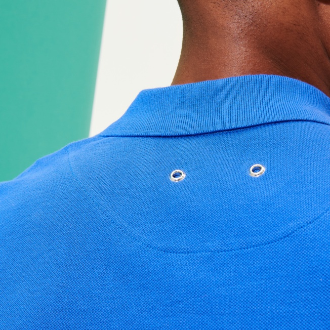 Men Cotton Pique Polo Shirt Solid - 7