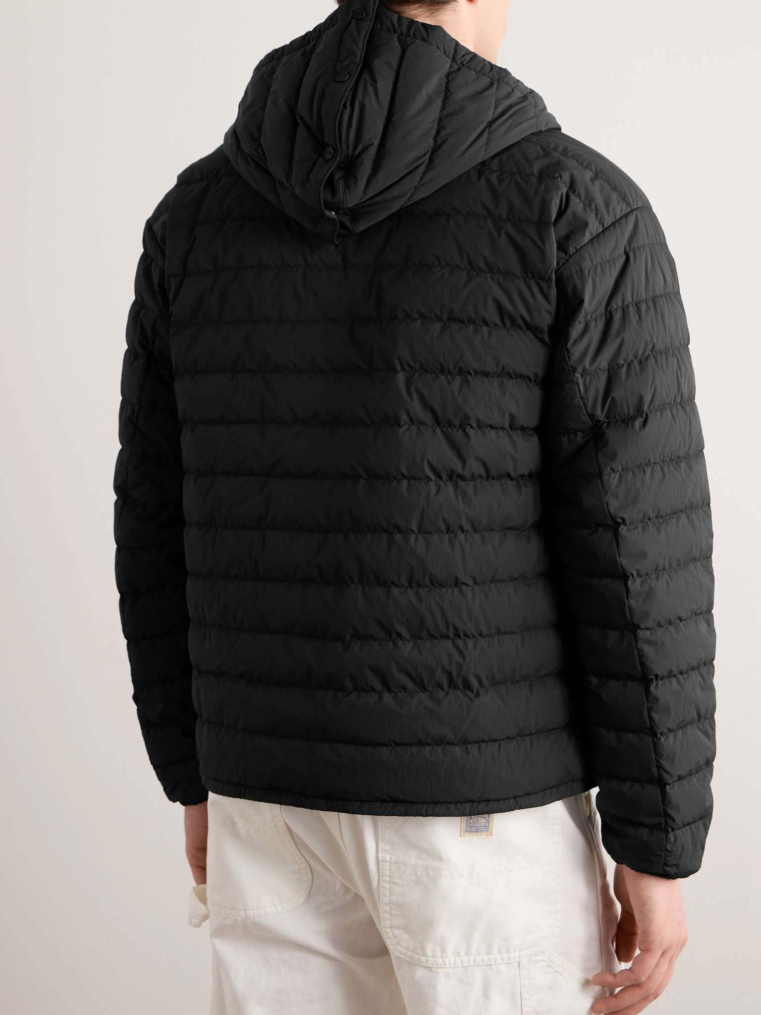 Quilted Padded Shell Hooded Down Jacket - 4