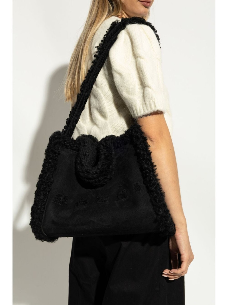 Marni shearling tote bag outlook