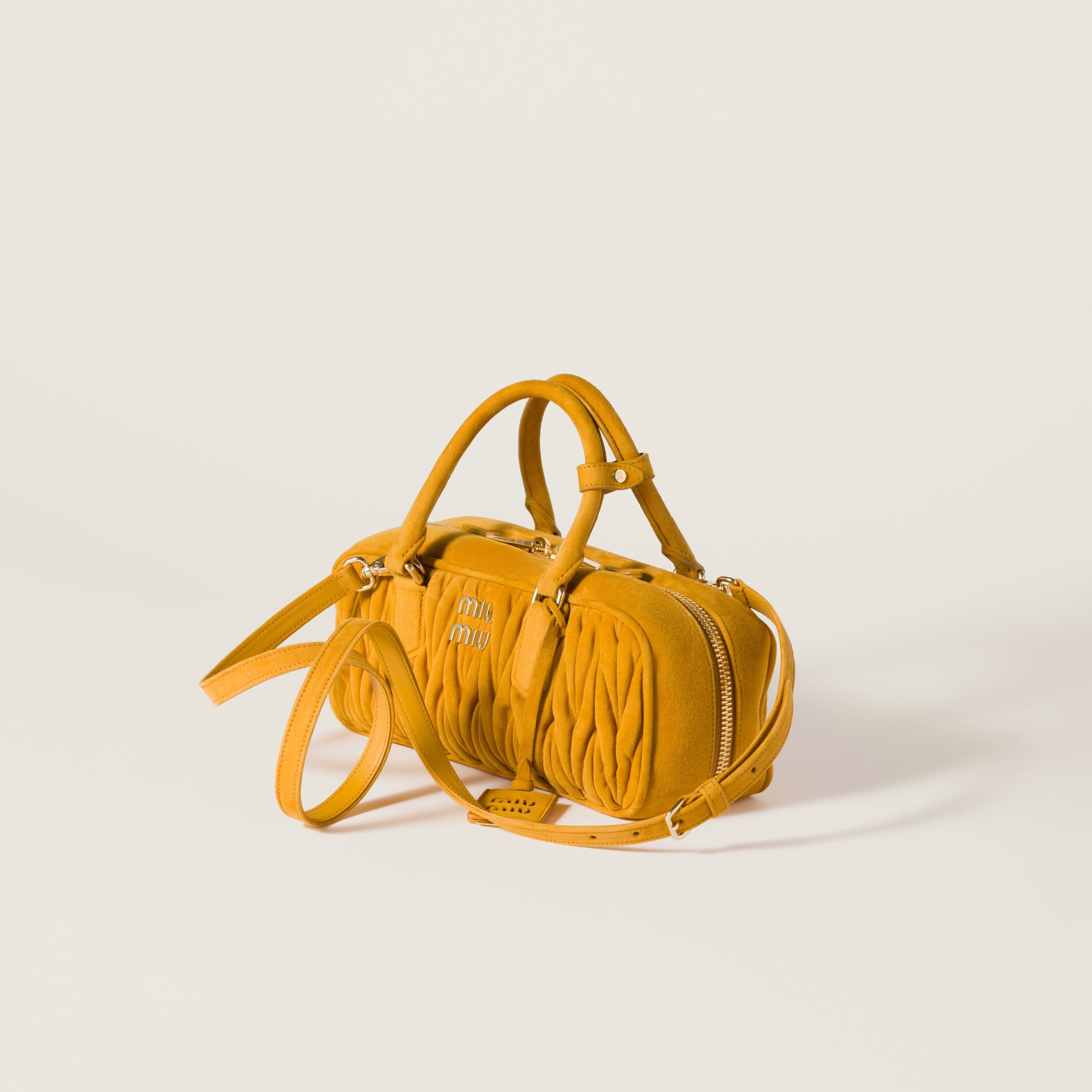 Arcadie matelassé suede bag - 3
