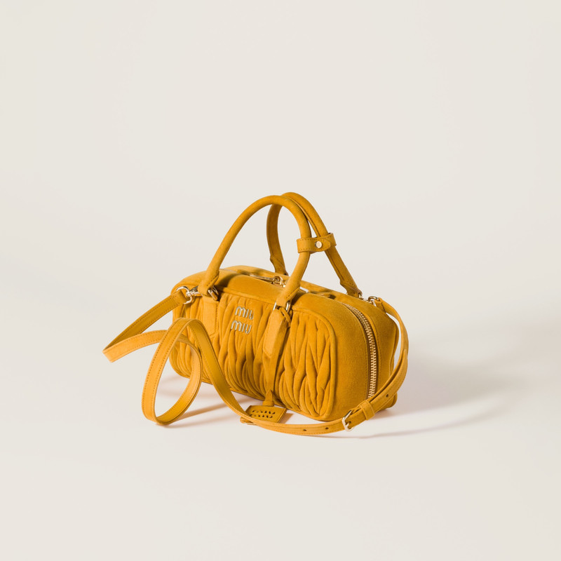 Arcadie matelassé suede bag 3