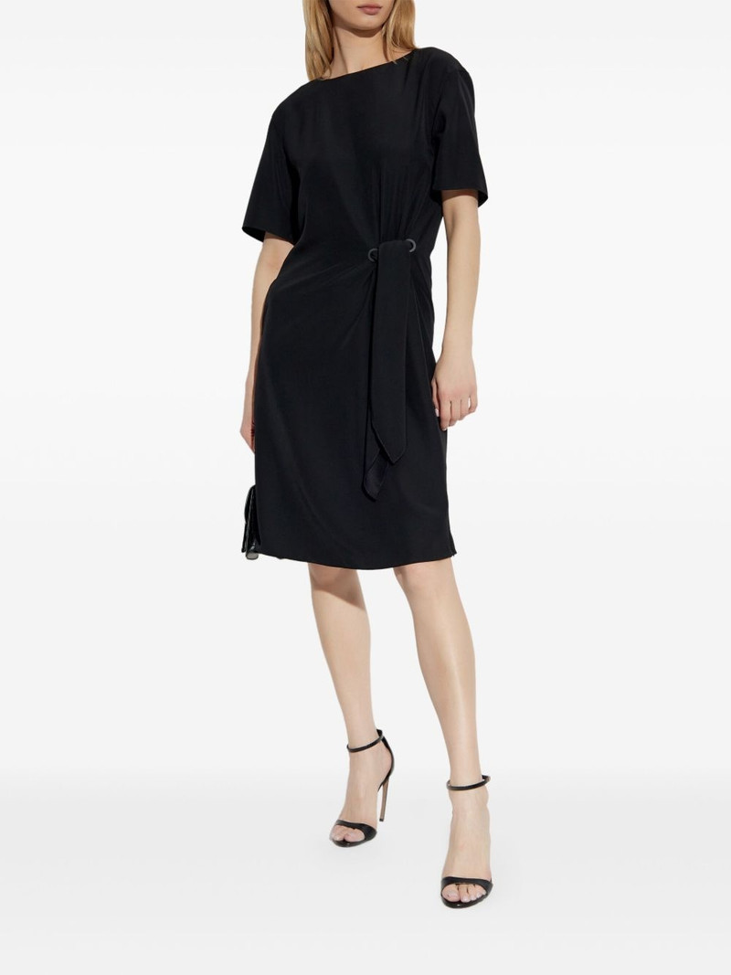 EMPORIO ARMANI side-tie dress outlook