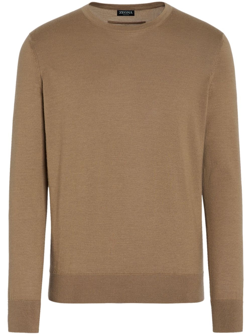 fine-knit crew-neck jumper - 1