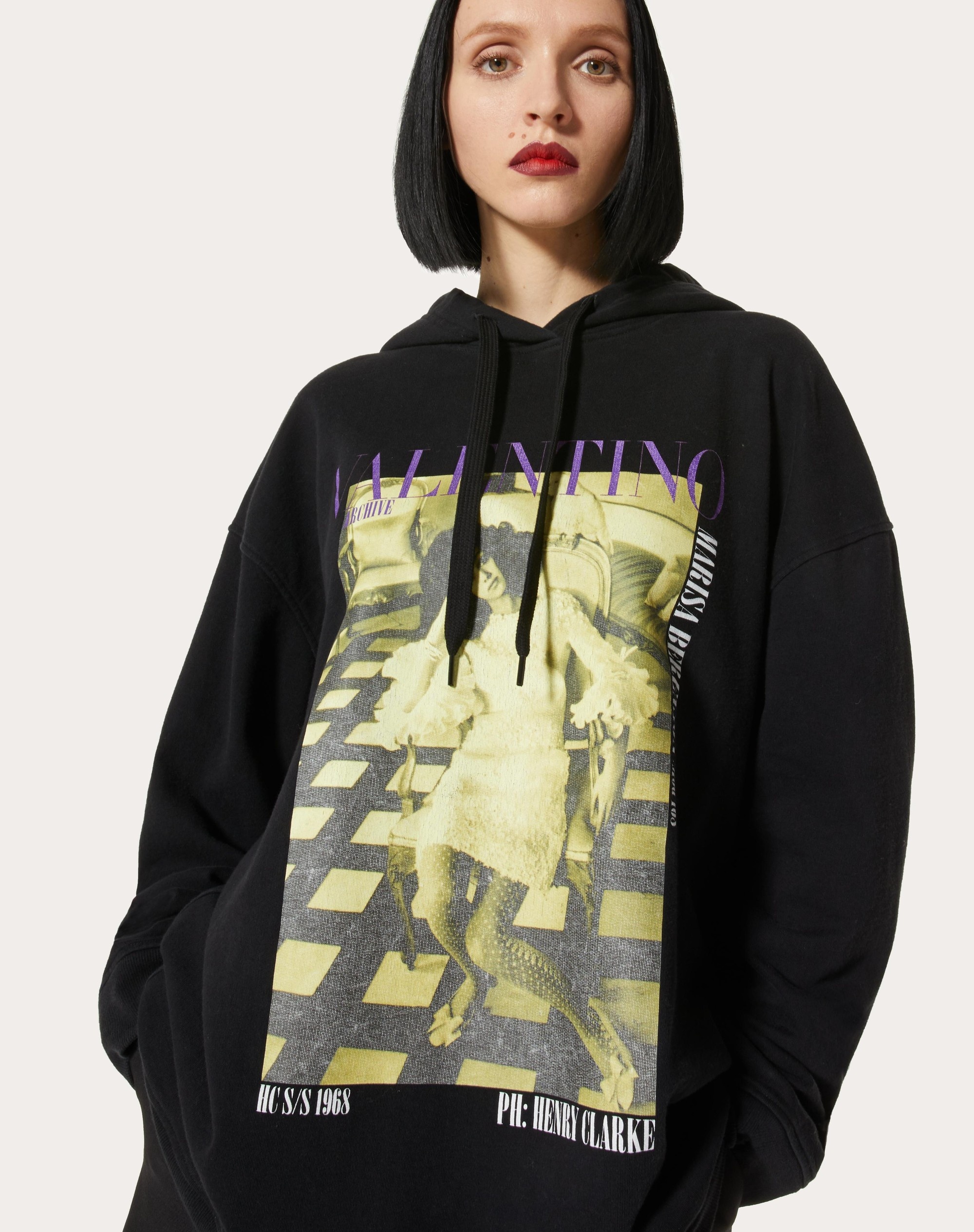JERSEY SWEATSHIRT WITH VALENTINO ARCHIVE 1968 PRINT - 5