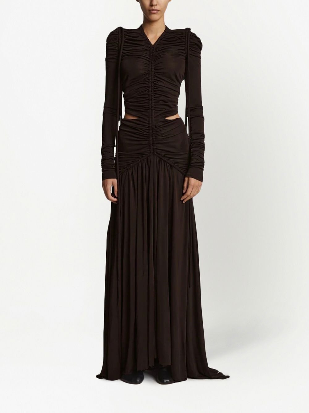 cinched cut-out dress - 2