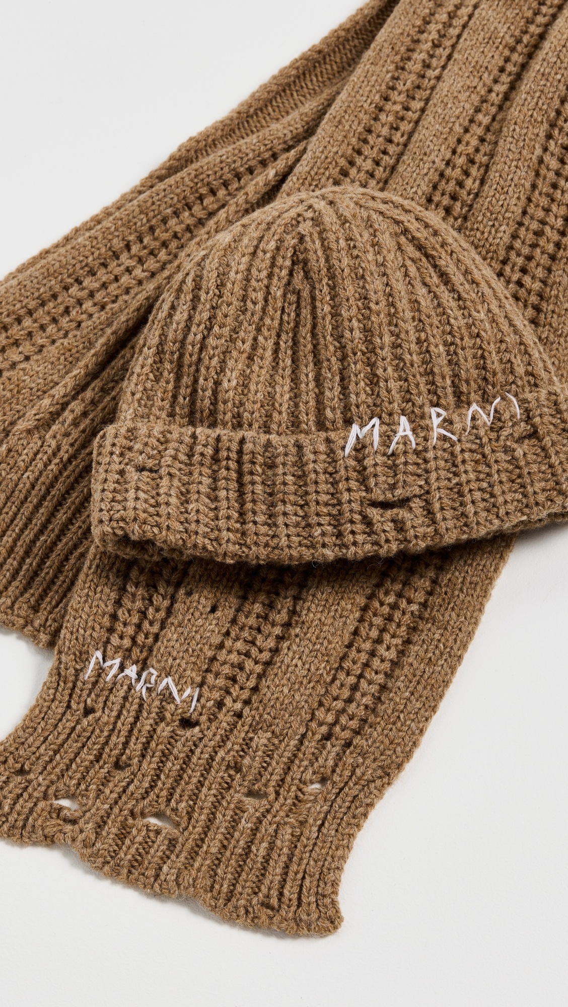 Broken Fisherman Wool Scarf - 4