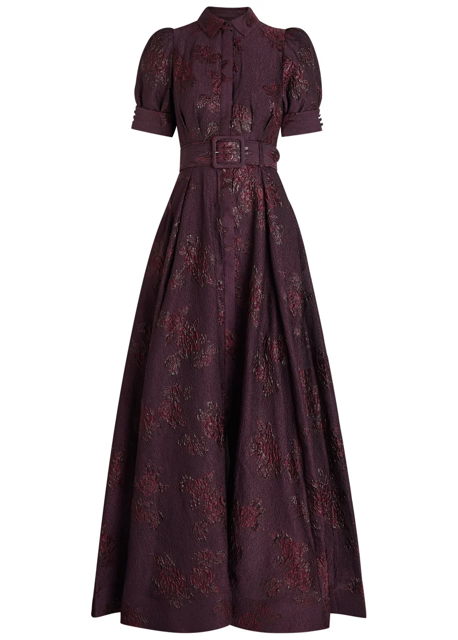 Rebecca Vallance Afina Floral-brocade Cloqué Gown - 1