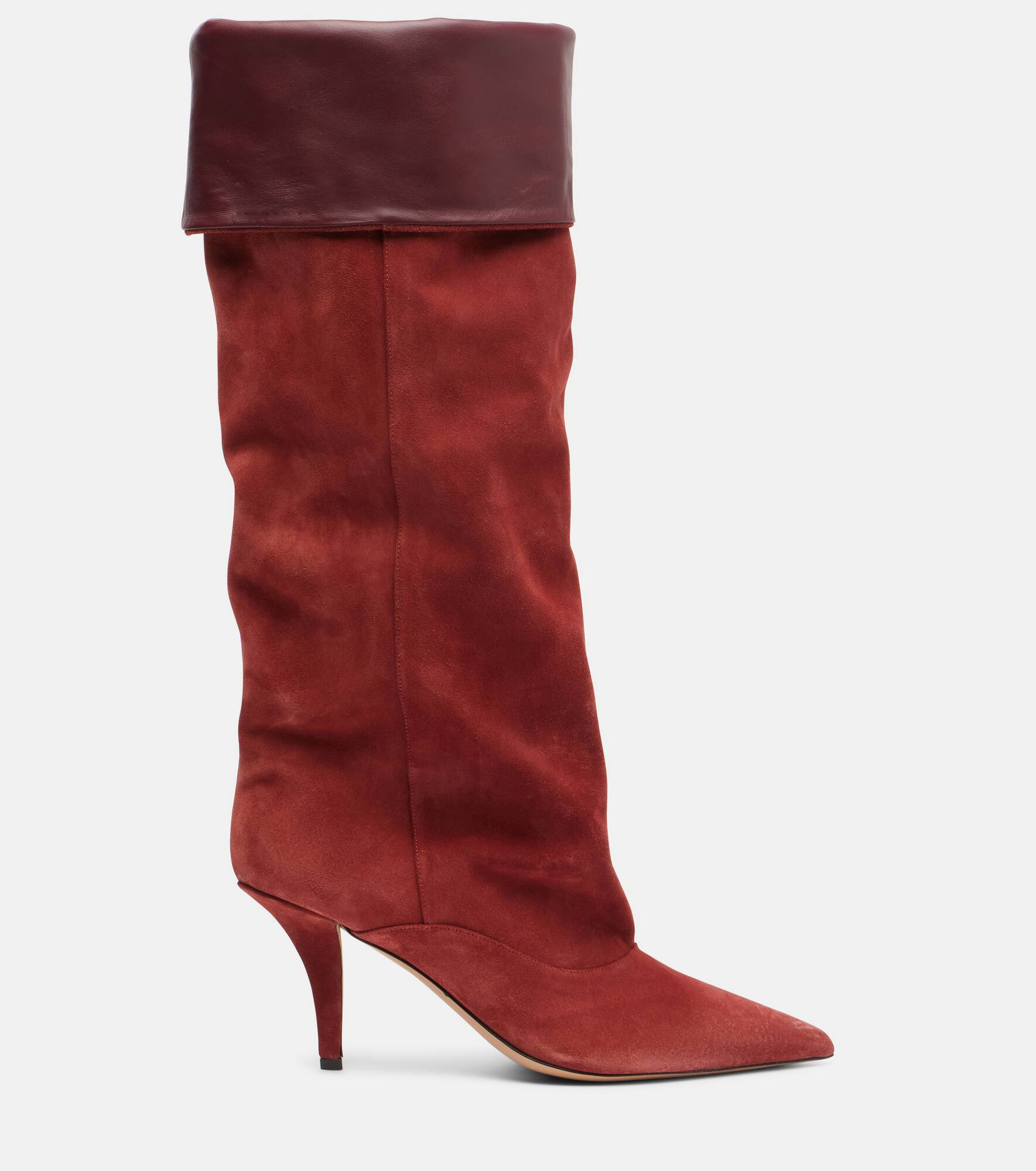 Ines 75 suede knee-high boots - 4