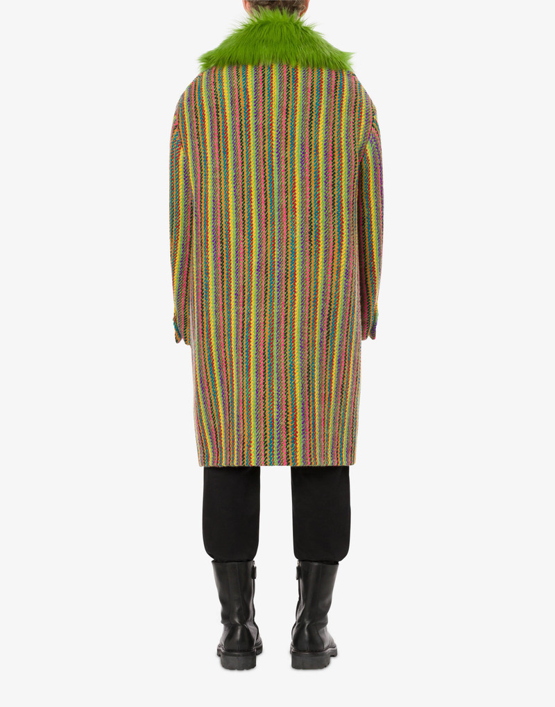 MULTICOLOUR STRIPES CLOTH COAT 3