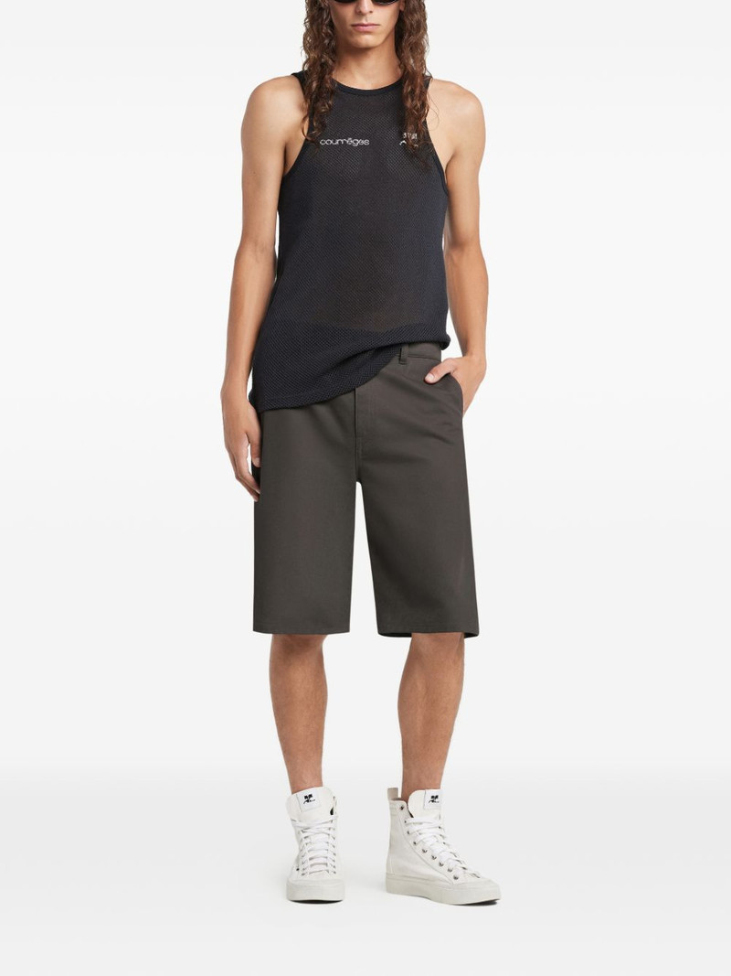 courrèges logo mesh vest outlook