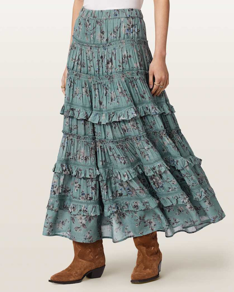 TALIA PRINTED MIDI SKIRT 3