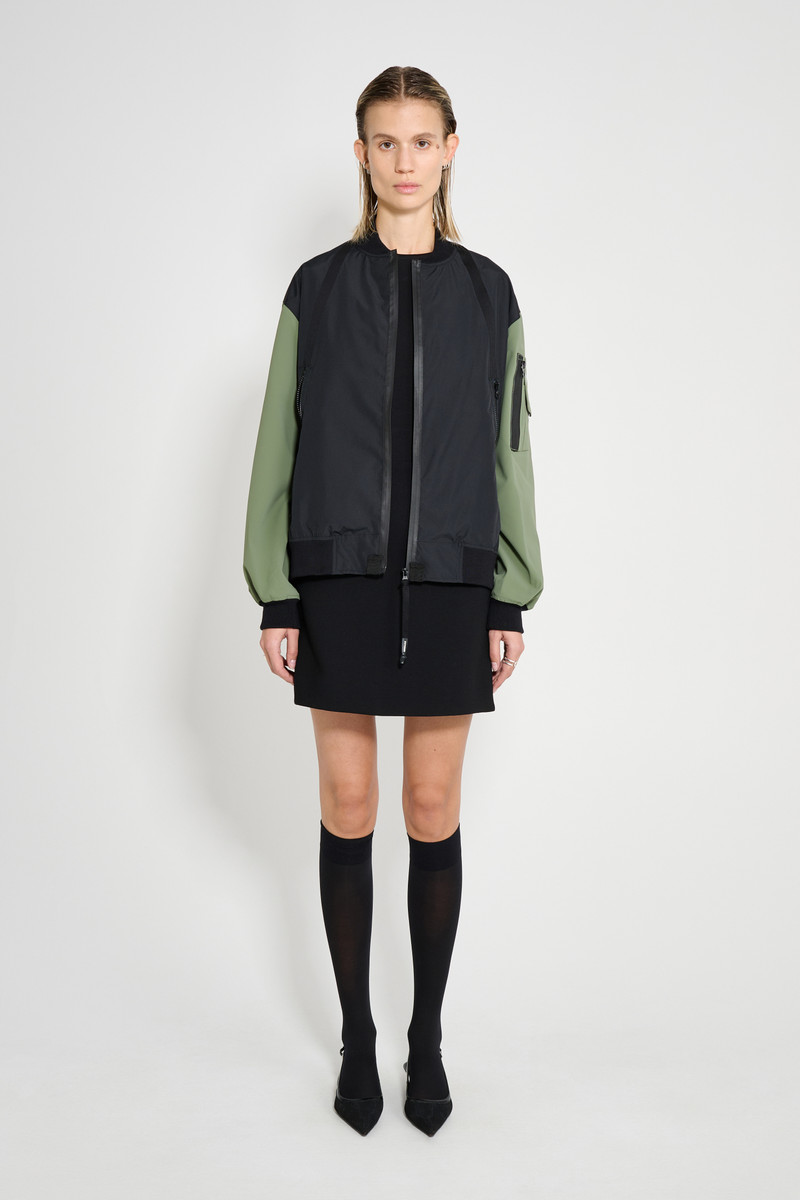 Stutterheim Bredsand Zip Bomber Jacket Black outlook