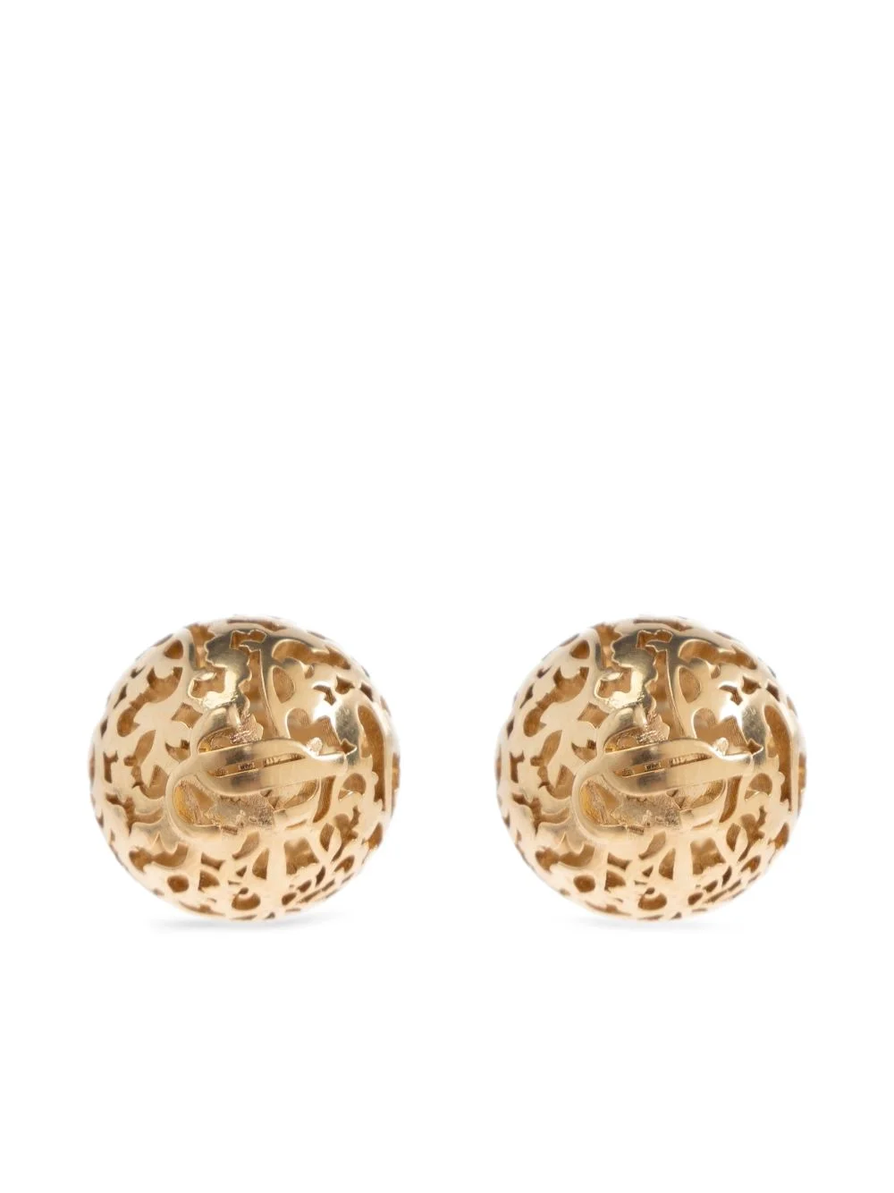 sphere stud earrings - 1