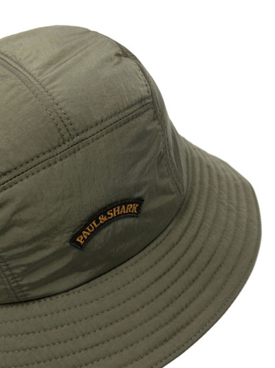 Paul & Shark logo-patch bucket hat outlook