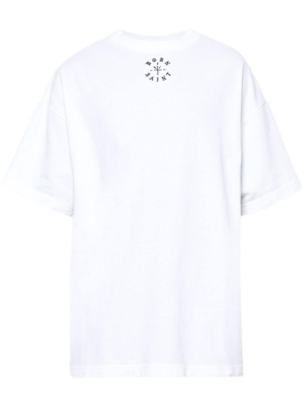 logo-print cotton T-shirt - 1