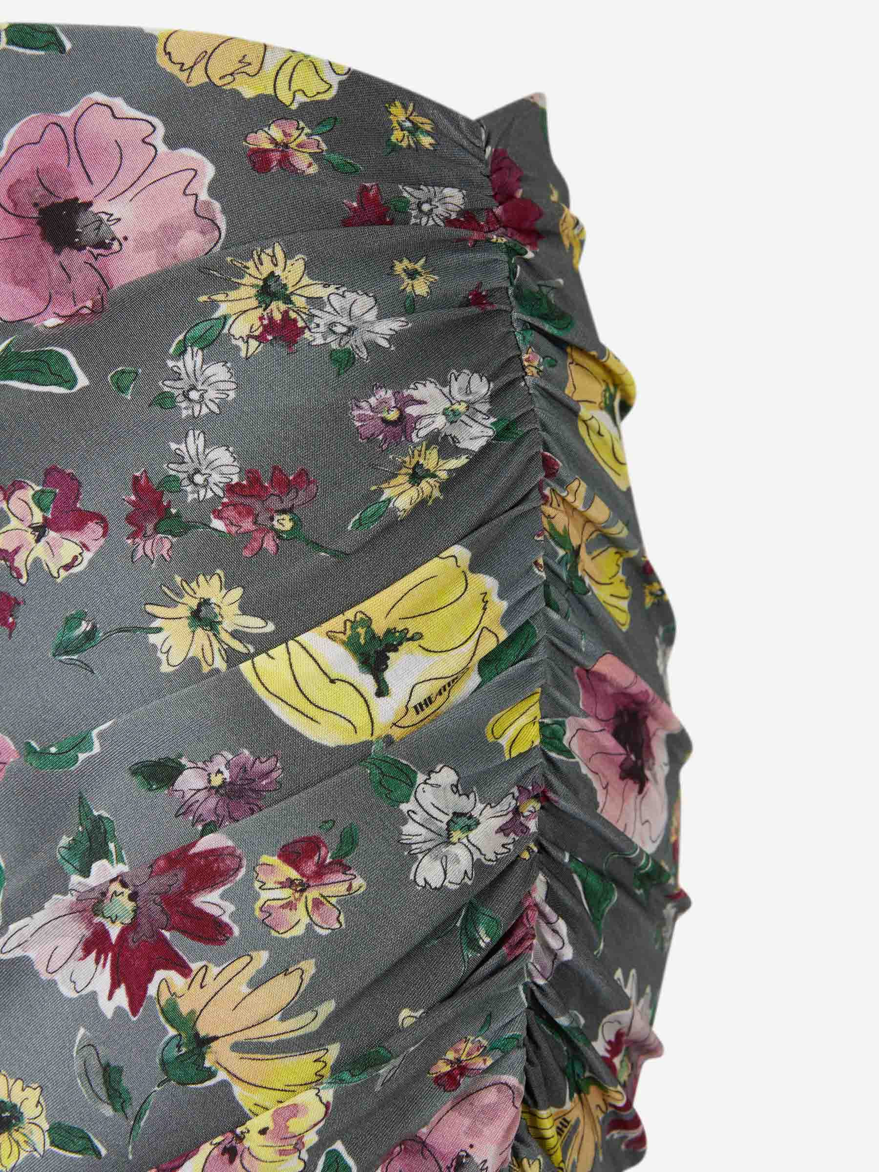 FLORAL MIDI SKIRT - 3