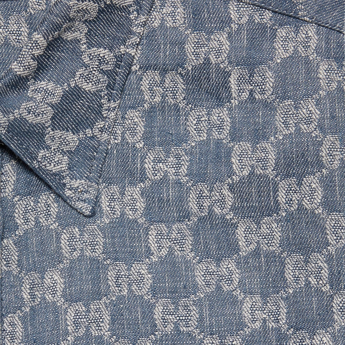 GG linen jacquard shirt - 4