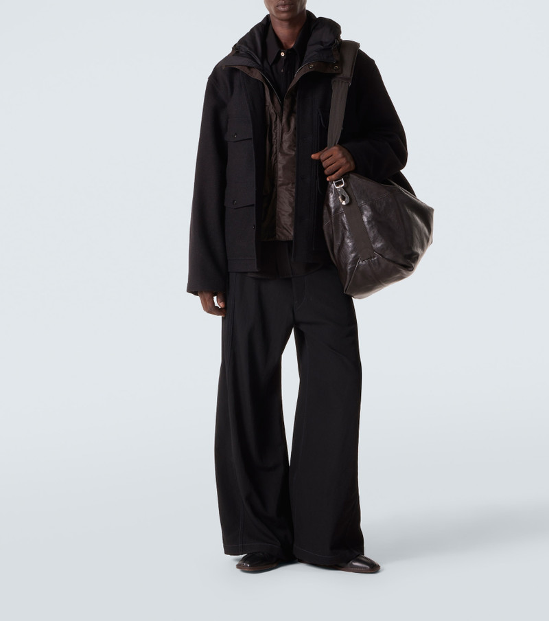 Lemaire Berlingot 72H leather duffel bag outlook