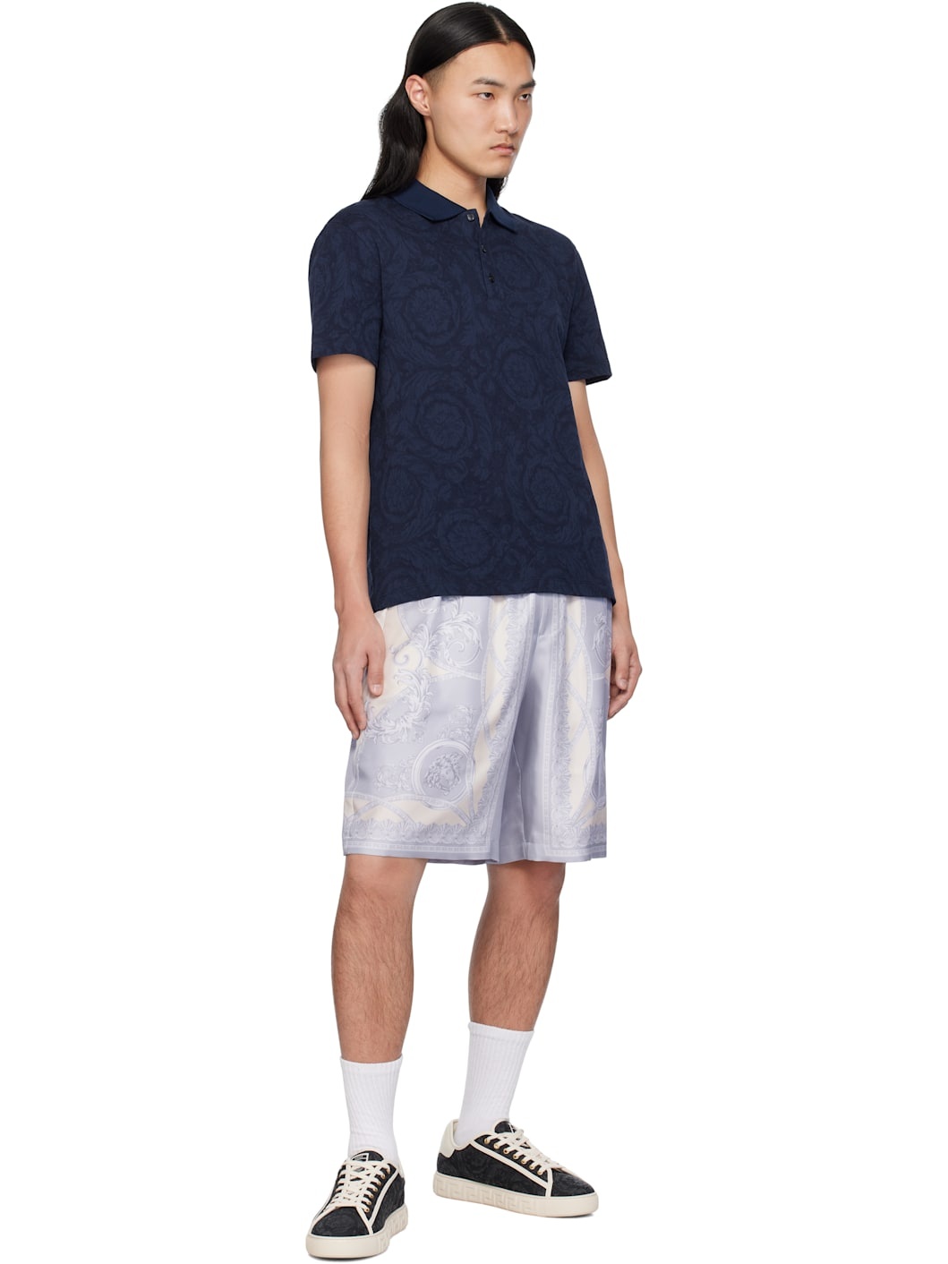 Navy Barocco Polo - 4