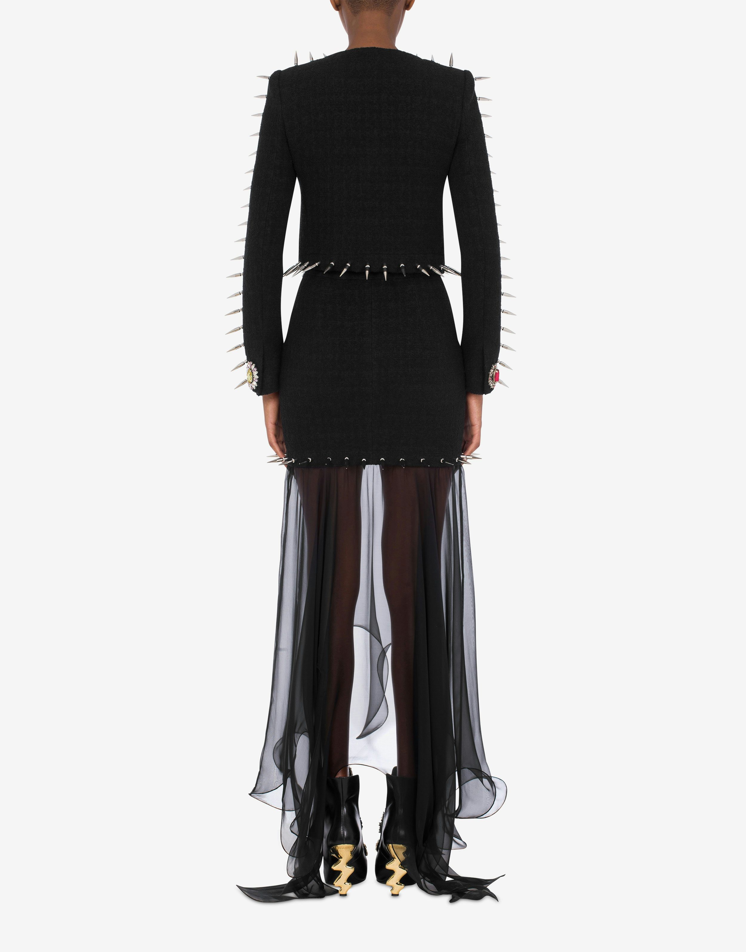 PUNK COUTURE BOUCLÉ CROP JACKET - 3