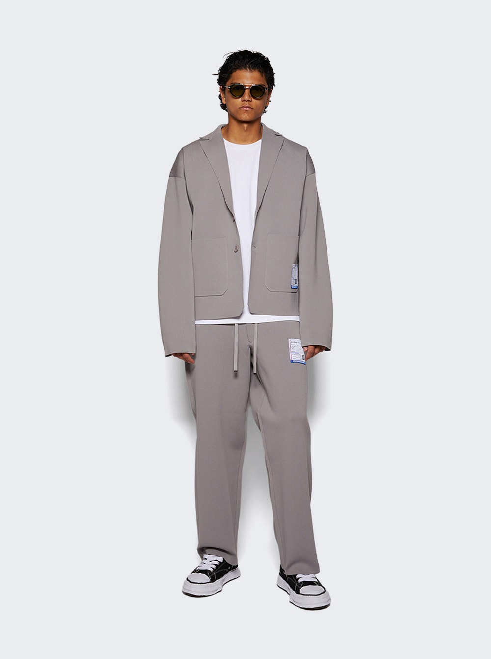 Milan Rib Jacket Light Grey - 2