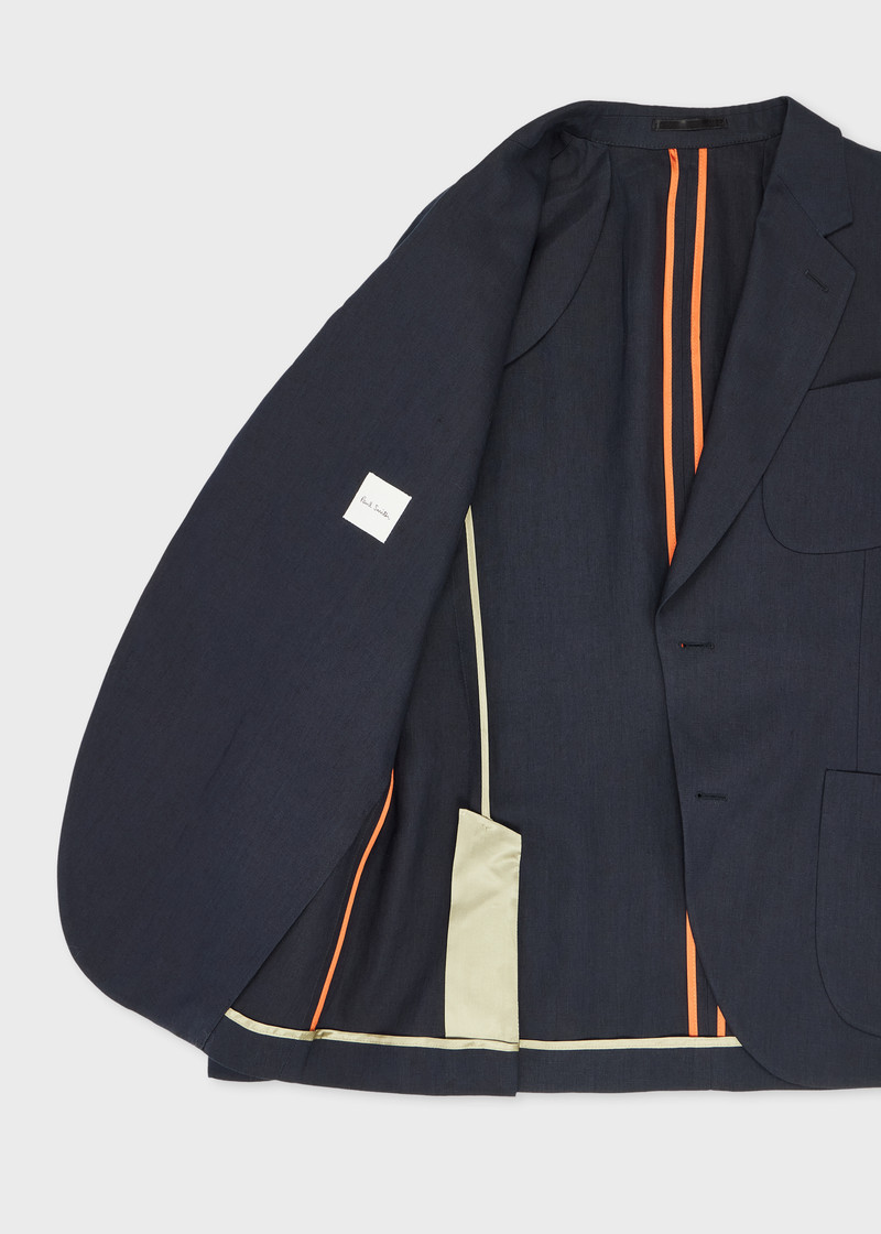 Navy Linen Suit 4