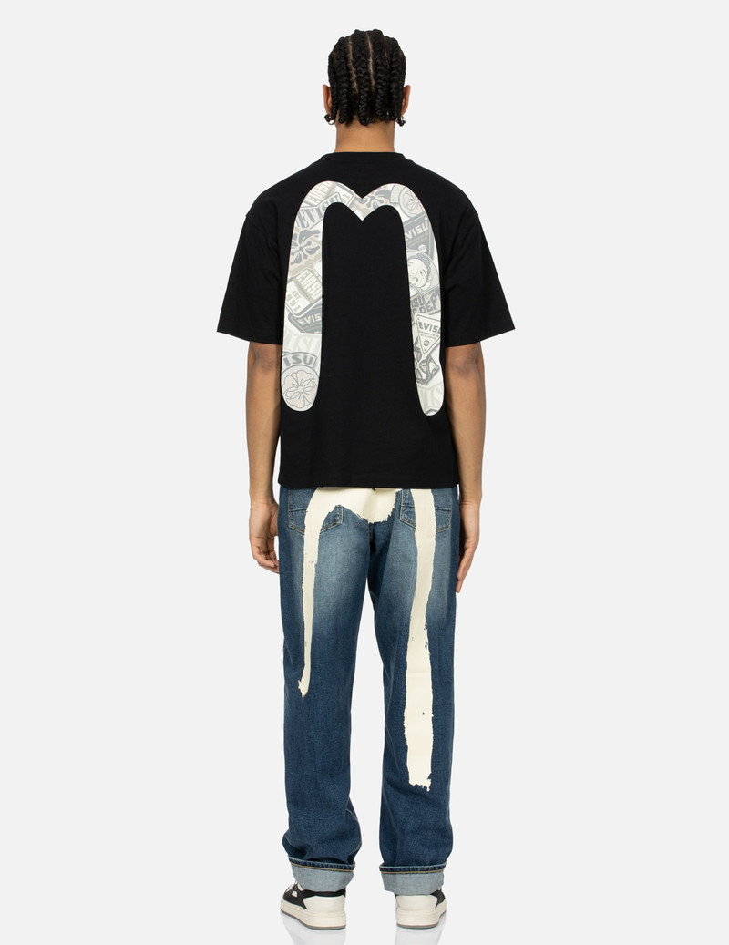 SEAGULL AND STACKED BADGE PRINT DAICOCK RELAX FIT T-SHIRT 5