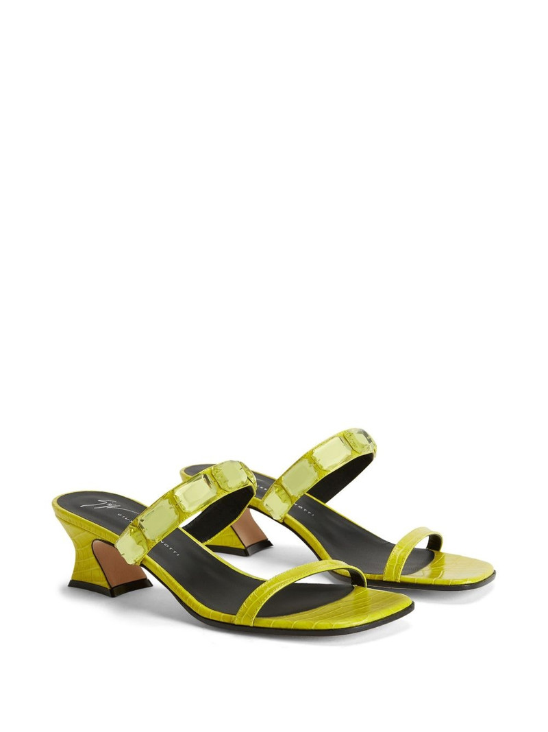 Giuseppe Zanotti Flaminia Square crystal-embellished sandals outlook