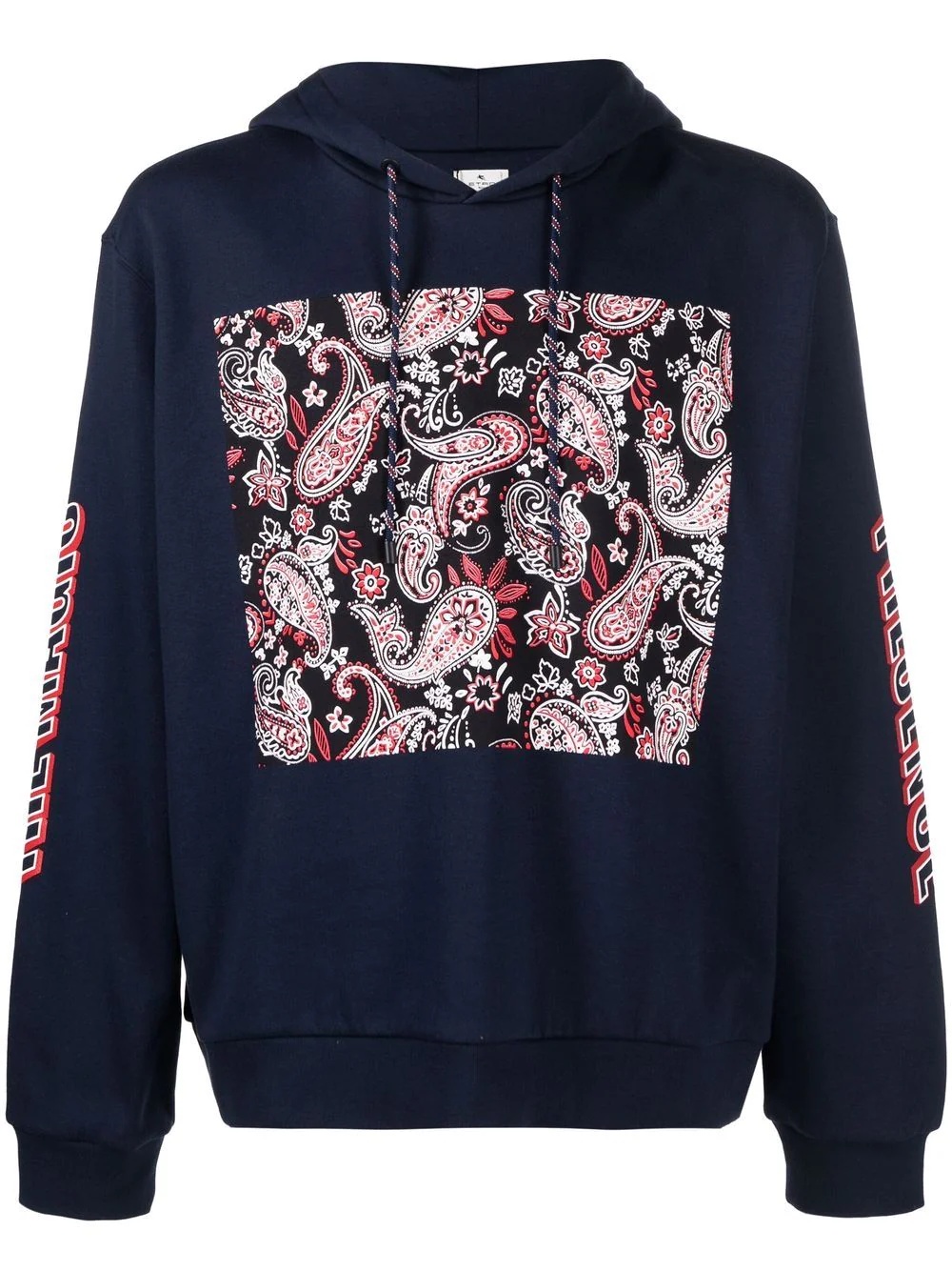 paisley-print pullover hoodie - 1