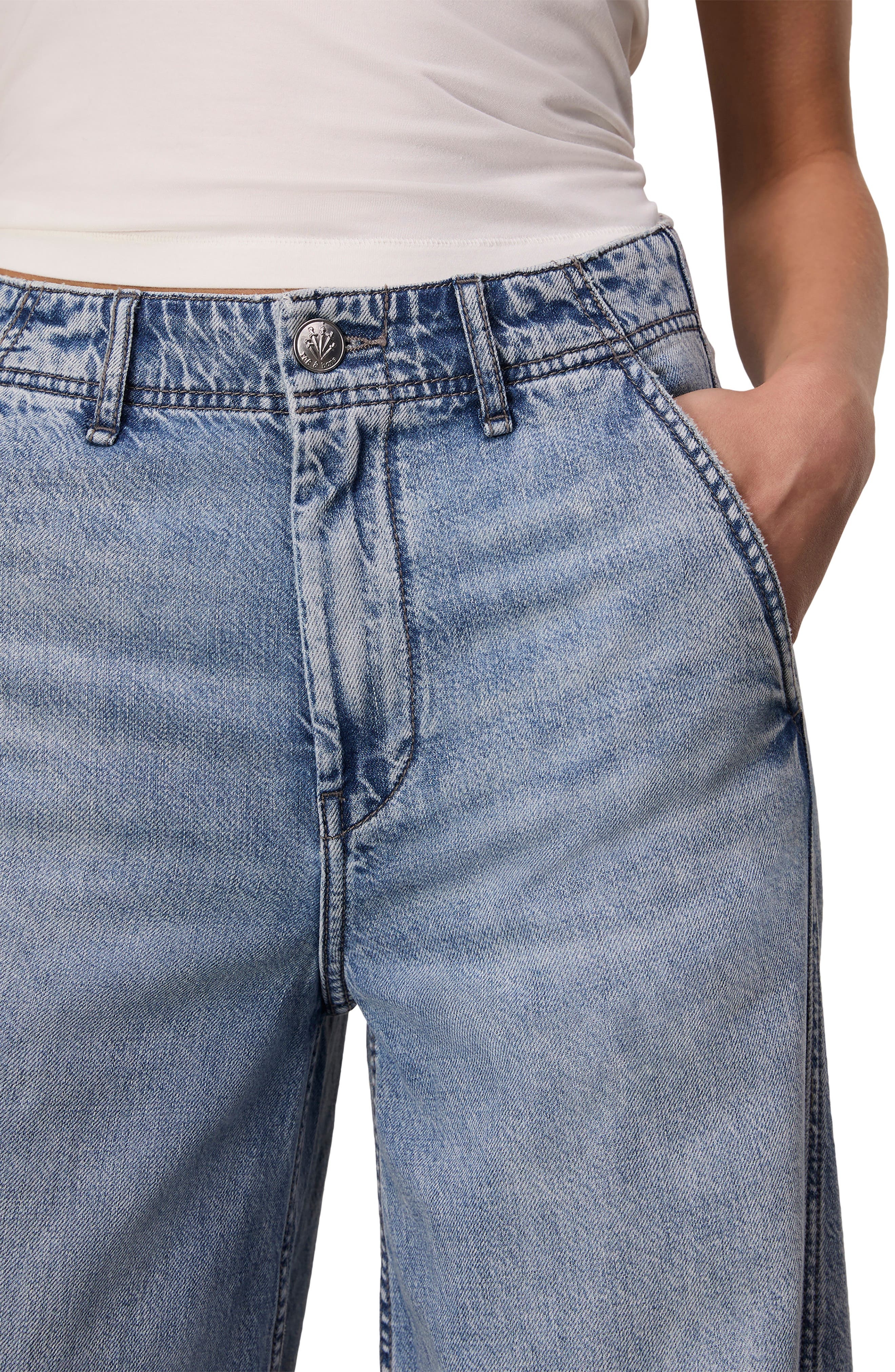 rag & bone Tailored Sofie High Waist Wide Leg Jeans in Annie at Nordstrom - 4