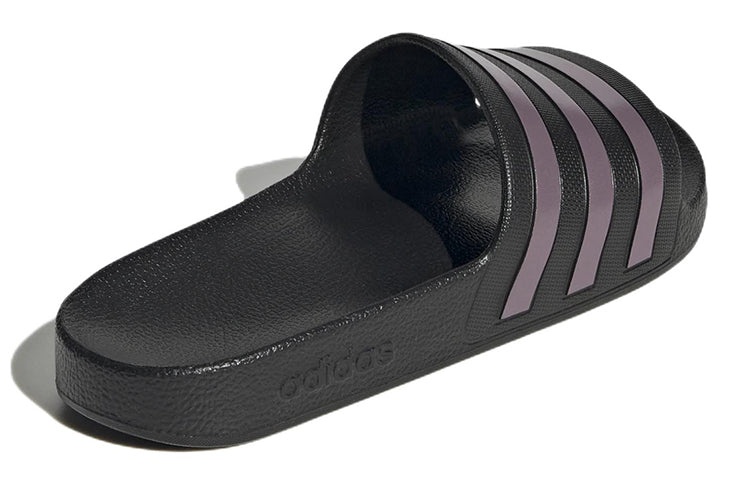 (WMNS) adidas Adilette Aqua 'Black Purple' GX4279 - 4