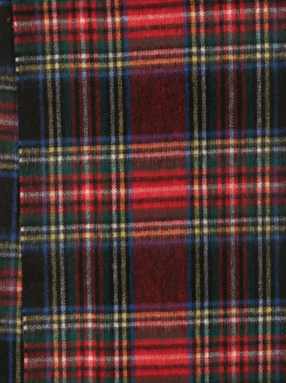 Tartan wool and cashmere scarf - 3