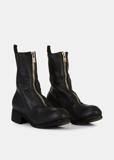 Guidi Black Horsegrain PL2 Mid Front Zip Boot outlook