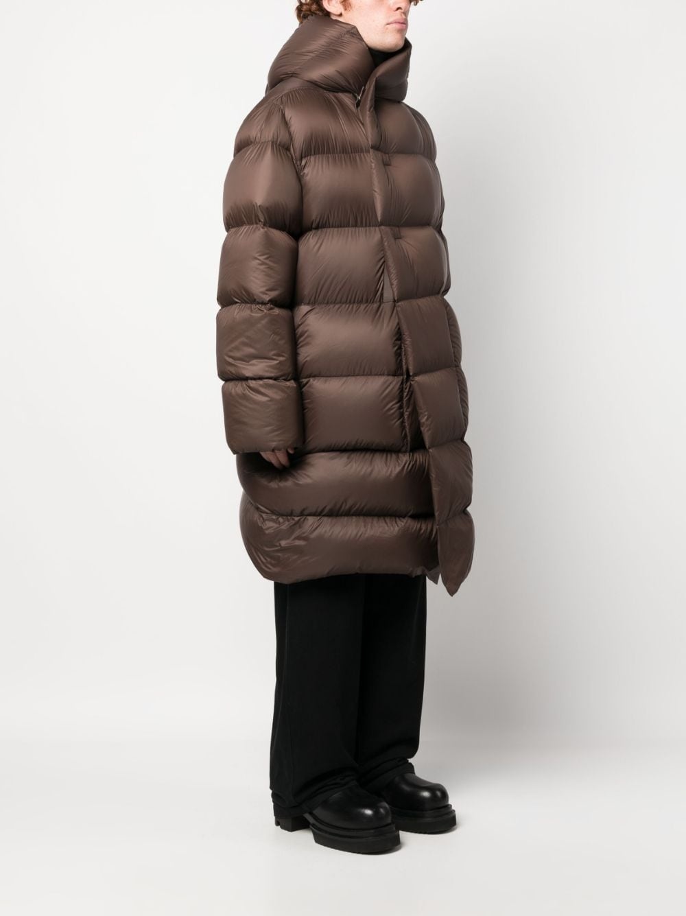 oversized hooded padded coat - 3