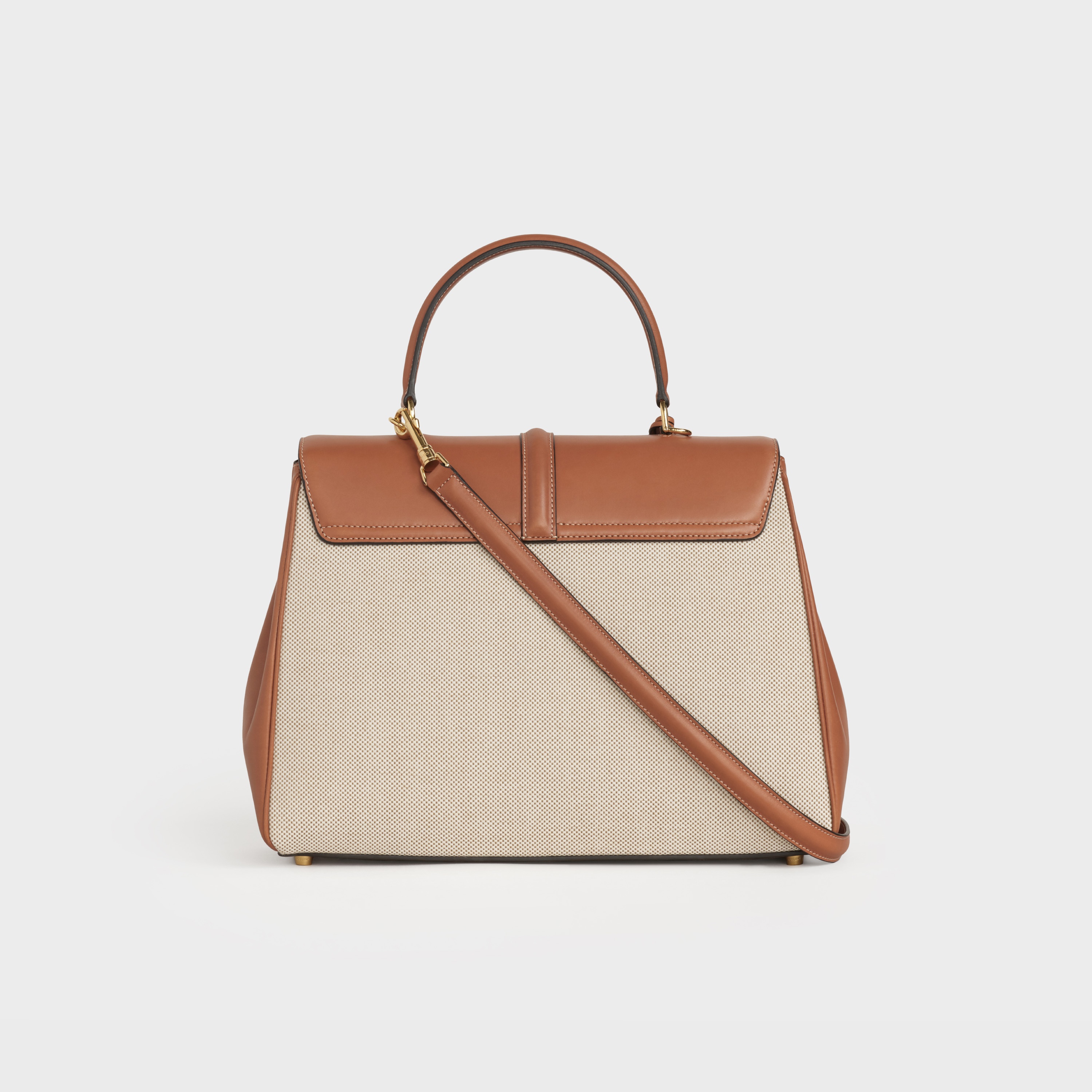 Medium 16 Bag in Textile and Natural Calfskin - 3