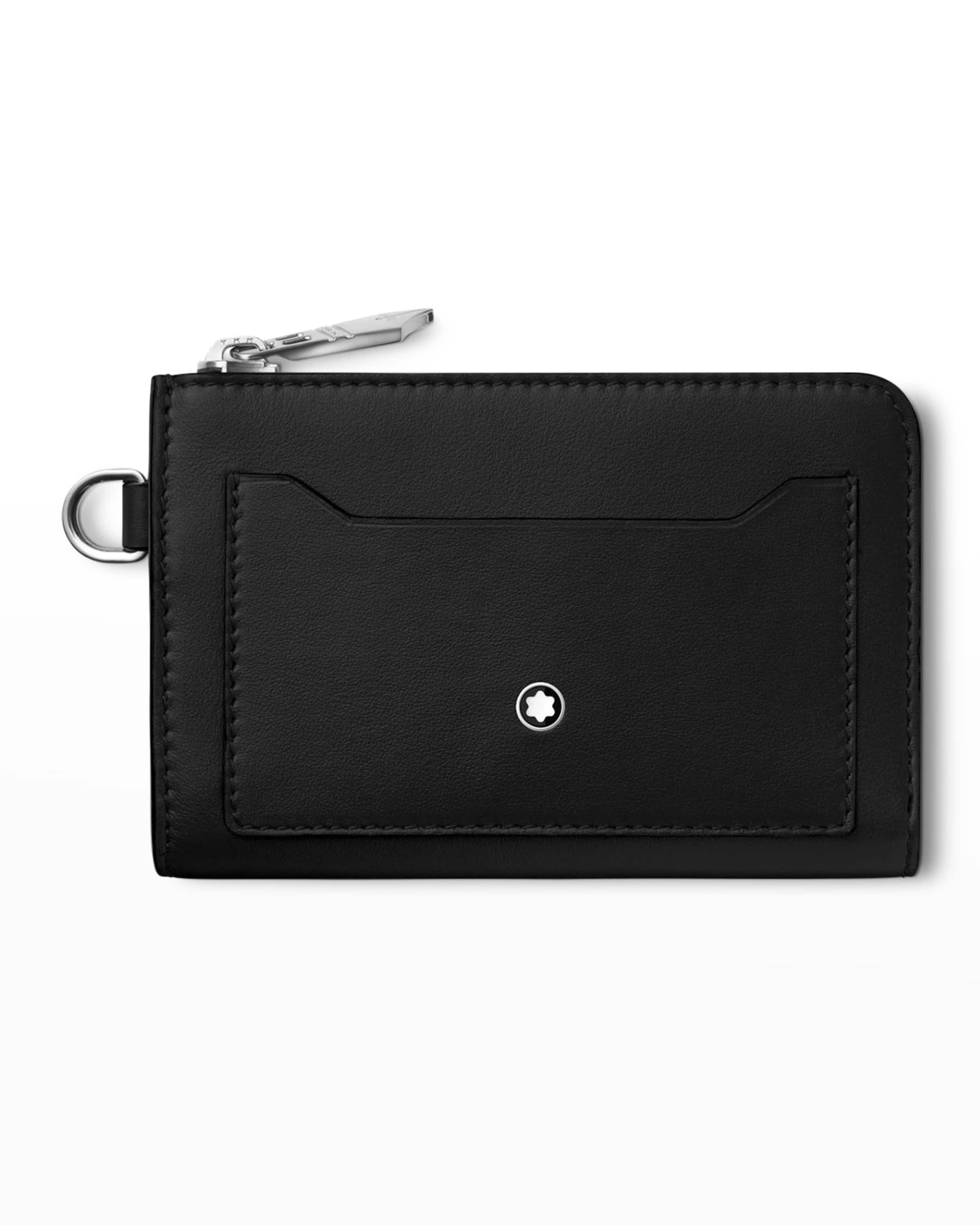 Men's Meisterstück Key Pouch Leather Zip Card Holder - 1