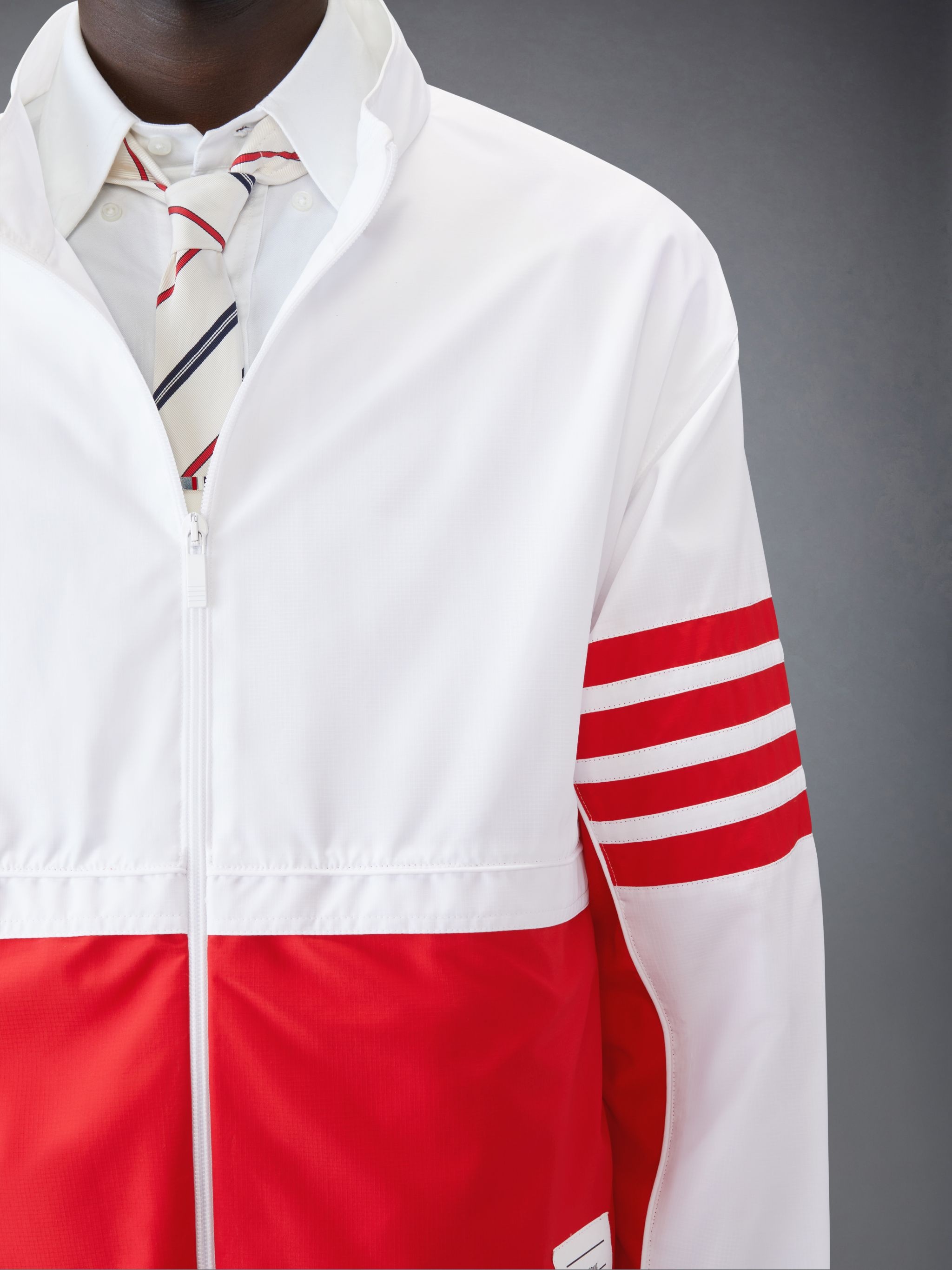 RIPSTOP 4-BAR COLOR BLOCK WINDBREAKER - 5