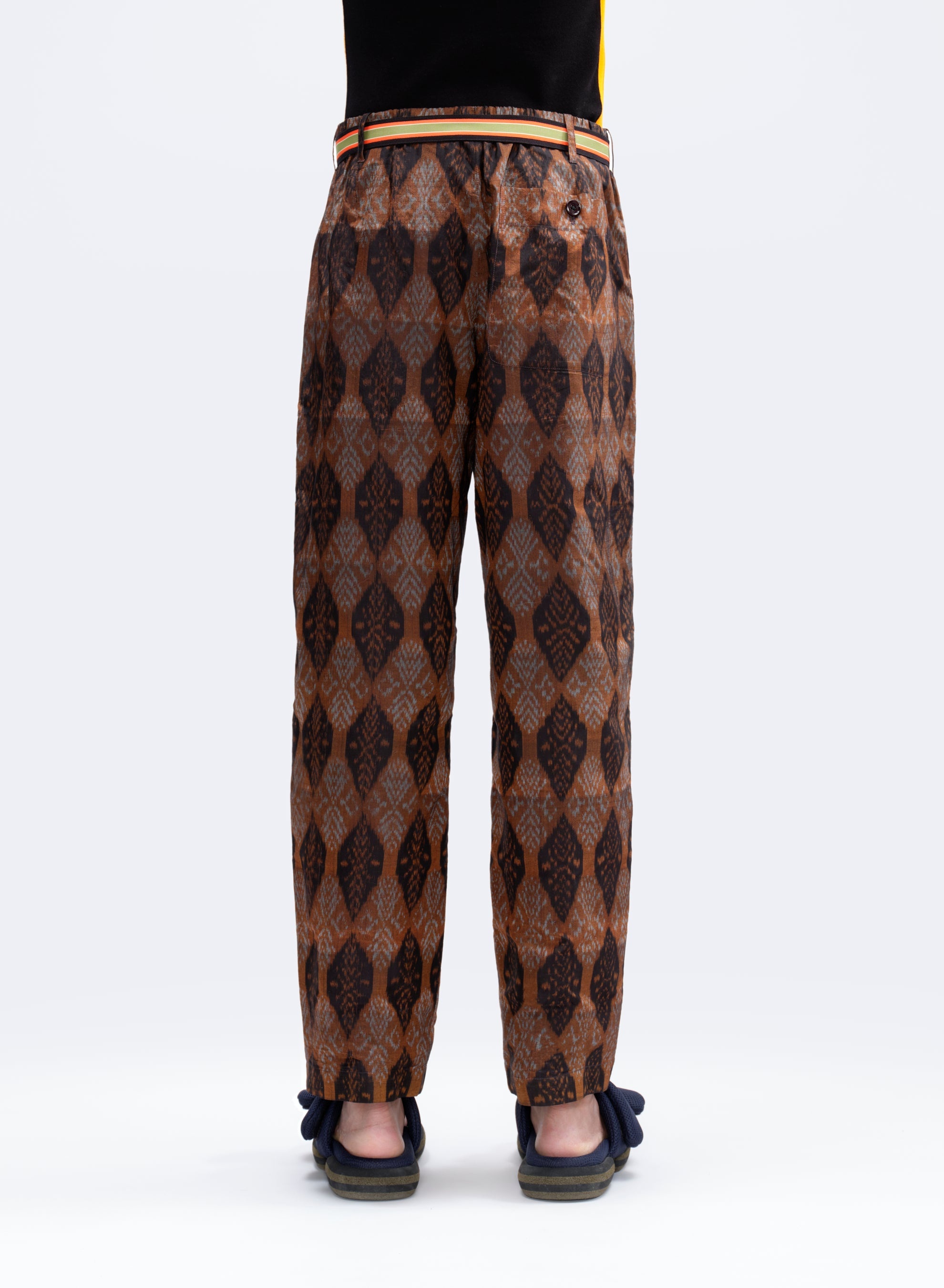 PANTS IN PRINTED SILK BLEND - 4