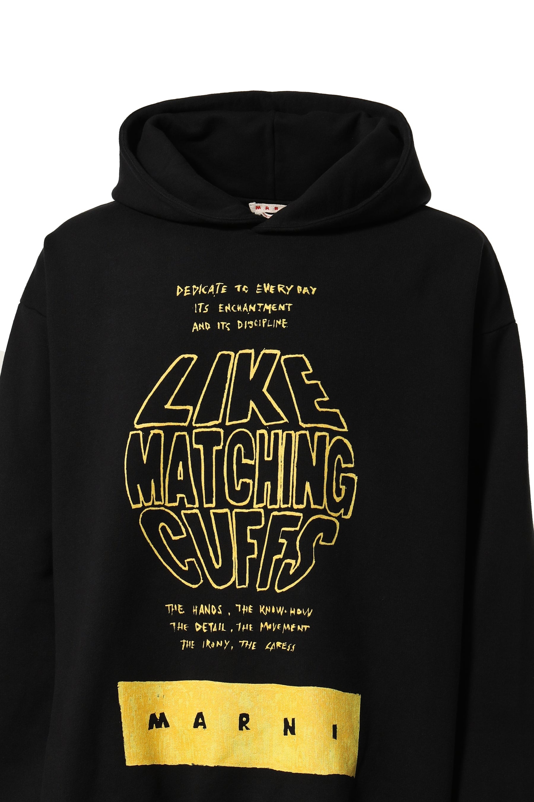 ★MARNI★ Graphic Hood Black FUMU0067PEUSCV83CUN99 FUMU0067P Black Marni Hoodie | SVD